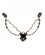 Black Gothic Halloween Spider Bridal Chain Headpiece