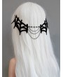 Black Gothic Retro Spider Web Chain Headband