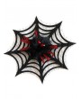 Black and Red Gothic Mesh Spider Web Hair Clip