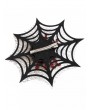 Black and Red Gothic Mesh Spider Web Hair Clip