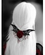 Black Felt Gothic Rose Tassel Bat Headdress