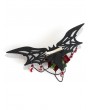 Black Felt Gothic Rose Tassel Bat Headdress