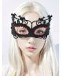 Black Gothic Red Crystal Masquerade Eye Mask