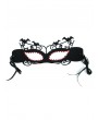Black Gothic Red Crystal Masquerade Eye Mask