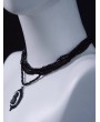 Vintage Black Cat Pendant Multi-Layered Bead Necklace