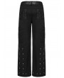 Punk Rave Black Gothic Punk Street Studded Straight Pants for Men