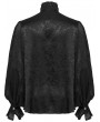 Punk Rave Black Retro Gothic Glamorous Textured Party Shirt for Men