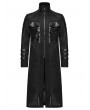 Punk Rave Black Gothic Cyberpunk Flap Pocket Fitted Jacket for Men