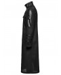 Punk Rave Black Gothic Cyberpunk Flap Pocket Fitted Jacket for Men