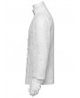 Punk Rave White Vintage Gothic Embroidered Chiffon Shirt for Men