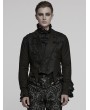 Punk Rave Black Retro Gothic Gorgeous Men's Double-Breasted Lapel Tailcoat