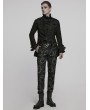 Punk Rave Black Retro Gothic Gorgeous Men's Double-Breasted Lapel Tailcoat