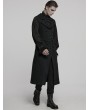Punk Rave Black Gothic Dark Night Vampire Long Vest for Men
