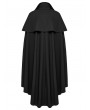 Punk Rave Black Retro Gothic Dark Night Cloak Style Long Jacket for Men