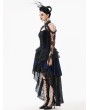 Dark in love Black Gothic Off-the-Shoulder Floral Lace Bolero Shrug for Women