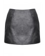 Dark in love Black Gothic Punk Grommet Straps Star Studded Asymmetric Skirt